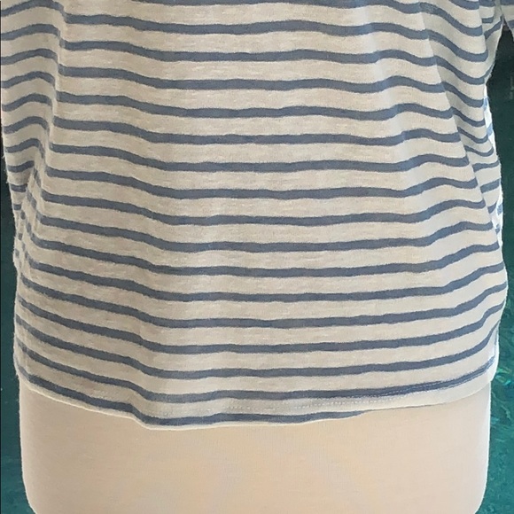 Verve ami v neck, striped, button down, front top - Picture 7 of 10